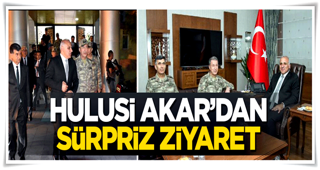 Genelkurmay Başkanı Hulusi Akar'dan Van'a ziyaret