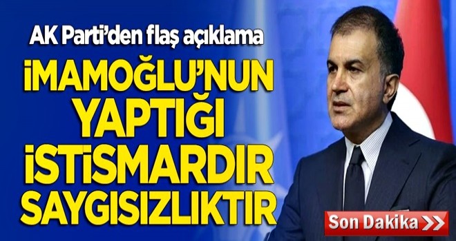 AK Parti Sözcüsü Ömer Çelik'tan seçim açıklaması