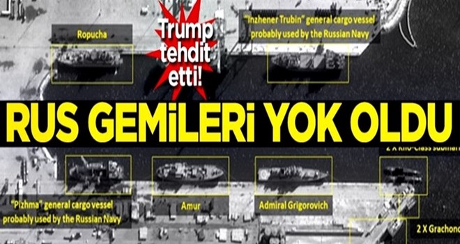 Trump tehdit etti! Rus gemileri yok oldu