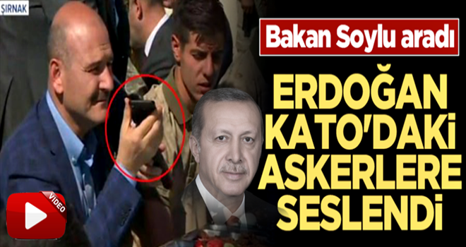 Erdoğan Kato Dağı’ndaki askerlerin Kurban Bayramını kutladı