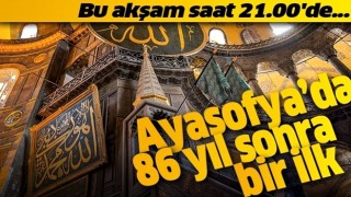 Ayasofya'da 86 yıl sonra yeniden Mevlid Kandili! Tüm minarelerden salavatlar yükselecek