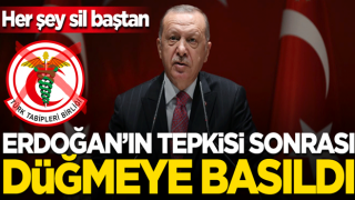 Başkan Erdoğan'ın TTB'ye tepkisi sonrası düğmeye basıldı! Çoklu baro modeli yolda