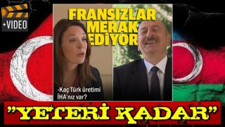 Fransız sunucunun 'Kaç tane Türk İHA'nız var' sorusuna Aliyev'den cevap