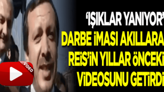 'Işıklar yanıyor' tweeti akıllara Erdoğan'ın yıllar önceki videosunu getirdi