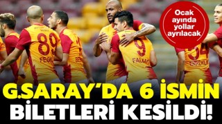 İşte Galatasaray'da yolların ayrılacağı 6 isim