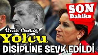 İYİ Partili Ümit Özdağ disipline sevk edildi