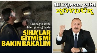 Karabağın sözde lideri panik içinde: SİHA'lara hedef olmamak için sığınağa girdi