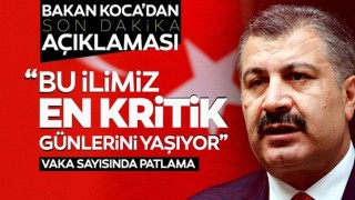 Sağlık Bakanı Fahrettin Koca'dan çok kritik açıklamalar: Tırmanışa geçti, bir ilimizde üçe katladı