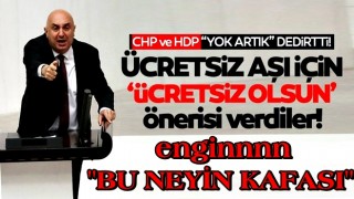 CHP ve ortağı HDP'den komik teklif: Zaten ücretsiz olan aşı için "ücretsiz olsun" önerisi verdiler