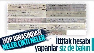 Diyarbakır'da HDP binasında bulunan ajandadan teröristlerin bilgileri çıktı