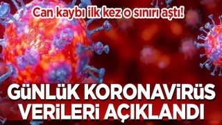 Günlük vaka sayıları açıklandı