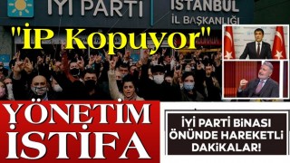 İYİ Parti üyesi bir grup eylem yaparak İstanbul İl Başkanı'nın istifasını istedi