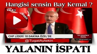 Kılıçdaroğlu'nun yalanı, TELE1'e verdiği röportajında ortaya çıktı!