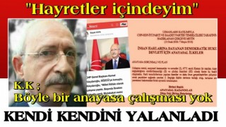 K.K : Yapılmış anayasa çalışması yok dedi.