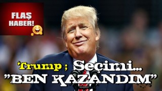 Trump'tan flaş açıklama: Seçimi ben kazandım