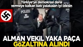 Türkiye'ye demokrasi dersi vermeye kalkanlar sessiz! Avrupa ülkesinde, milletvekilini yaka paça gözaltına aldılar