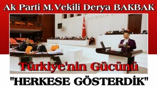 AK PARTİLİ DERYA BAKBAK, TBMM’DEKİ BÜTÇE KONUŞMASINDA GENEL KURUL’A HİTAP ETTİ