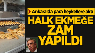 Ankara'da para heykellere aktı! Halk ekmek zamlandı