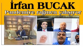 Başkan Bucak, pandemiye rağmen çalışmalarını sürdürüyor