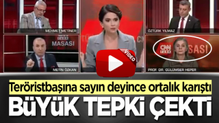 Canlı yayında teröristbaşına 'sayın' deyince ortalık karıştı