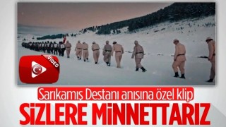 Cumhurbaşkanlığı İletişim Başkanlığı'ndan Sarıkamış Destanı anısına özel klip