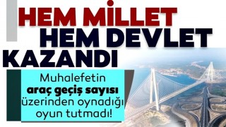 Hem devlet hem millet kazandı