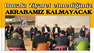 İrfan Bucak: ''Ziyaret etmediğimiz akrabamız kalmayacak''