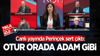 Canlı yayında Perinçek sert çıktı: Otur orada adam gibi