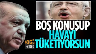 Cumhurbaşkanı Erdoğan'dan Kılıçdaroğlu'na: Allah'ın verdiği havayı boşa tüketiyorsun