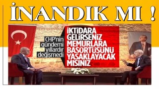 Kılıçdaroğlu: Başörtüsü kapanmış bir konudur !