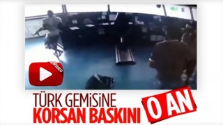 Türk konteyner gemisine baskın anı kamerada