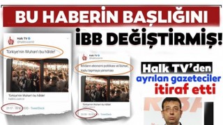 İBB istemiş, Halk TV başlığı değiştirmiş!