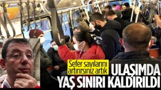 İstanbul'da toplu taşımada yaş sınırı kalktı