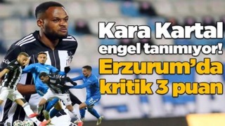 Beşiktaş deplasmanda Erzurumspor'a 4 gol attı