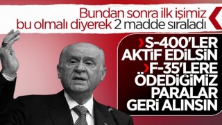 Devlet Bahçeli, Türkiye'nin gündeme alması gereken 2 konuyu açıkladı