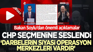 İçişleri Bakanı Süleyman Soylu CHP seçmenine seslendi