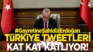 Türkiye Tweetleri katlıyor! Büyük ve güçlü Türkiye yolunda ömrünü milletine adayan lider: #GayretineŞahidizErdoğan