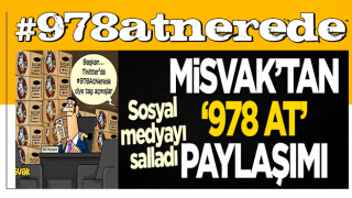 Misvak'tan 978 at paylaşımı! Sosyal medyayı salladı