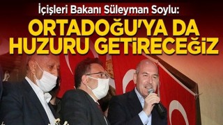 Bakan Soylu: Ortadoğu'ya da huzuru getireceğiz