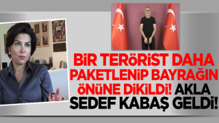 DEAŞ'lı terörist paketlenip Türk bayrağının önüne dikildi! Akıllara Sedef Kabaş geldi