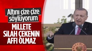 Cumhurbaşkanı Erdoğan: Millete silah çekenin affı olmaz