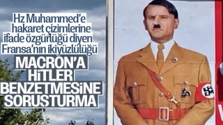 Emmanuel Macron’u Hitler’e benzeten afişlerle soruşturma