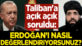 Taliban'a açık açık soruldu: Erdoğan'ı nasıl değerlendiriyorsunuz?