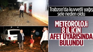 Trabzon’da şiddetli yağış Yomra ilçesinde su baskınlarına neden oldu