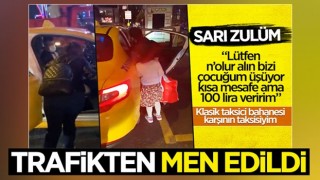 Ataşehir'de yolcu almayan taksici trafikten men edildi