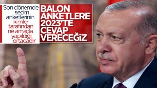 Cumhurbaşkanı Erdoğan: Anketlere gereken cevabı sandıkta vereceğiz