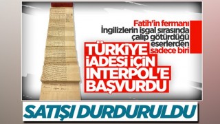 Fatih tuğralı vakfiyenin satışı iptal edildi