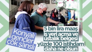 Konya'da meslek lise öğrencileri, 5 bin lira maaşla işe başlıyor