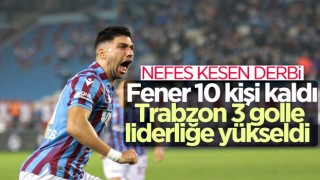 Trabzonspor, Fenerbahçe'yi 3 golle geçti