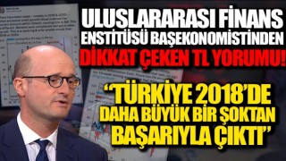 Uluslararası Finans Enstitüsü Başekonomisti Brooks'tan Türk lirası değerlendirmesi: